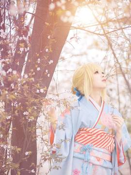 《Fate Stay Night》Saber晴着ver.~吾王和服新年挂画 C O S P L A Y_Saber和服—晴着Ver. (10)