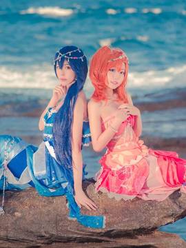 《Love Live!》高坂穗乃果园田海未人鱼觉醒果果 C O S P L A Y_0014