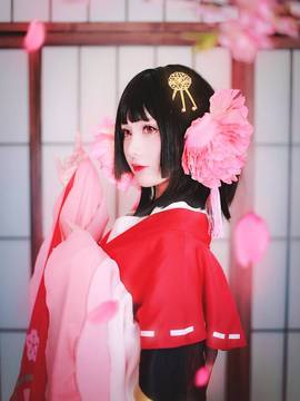 《阴阳师手游》樱花妖 C O S P L A Y_半山春樱一帘风 (10)