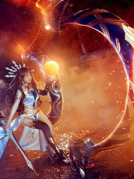 《Fate Grand Ordera》远坂凛金星女神降臨 C O S P L A Y_金星女神 伊什塔尔 -起飞了，玛安娜！开启传送门！ (21)