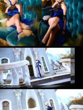 《FateGrand Order》extella saber礼服 C O S P L A Y_《Fate》saber-蓝礼服 (3)