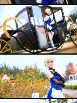 《FateGrand Order》extella saber礼服 C O S P L A Y_《Fate》saber-蓝礼服 (4)