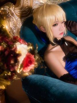 《FateGrand Order》extella saber礼服 C O S P L A Y_《Fate》saber-蓝礼服 (6)