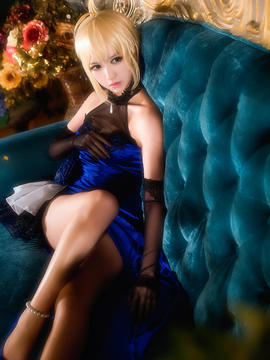 《FateGrand Order》extella saber礼服 C O S P L A Y_《Fate》saber-蓝礼服 (8)