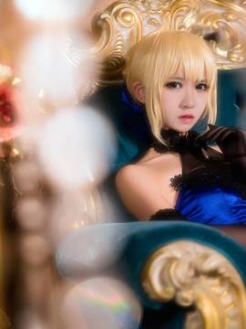 《FateGrand Order》extella saber礼服 C O S P L A Y_《Fate》saber-蓝礼服 (9)