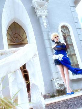 《FateGrand Order》extella saber礼服 C O S P L A Y_《Fate》saber-蓝礼服 (12)