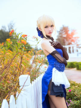 《FateGrand Order》extella saber礼服 C O S P L A Y_《Fate》saber-蓝礼服 (16)