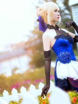 《FateGrand Order》extella saber礼服 C O S P L A Y_《Fate》saber-蓝礼服 (17)