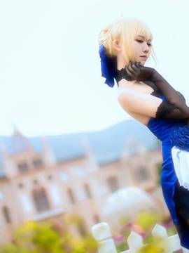 《FateGrand Order》extella saber礼服 C O S P L A Y_《Fate》saber-蓝礼服 (18)