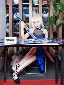《FateGrand Order》extella saber礼服 C O S P L A Y_saber cos蓝礼服设定集 (6)