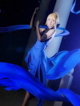 《FateGrand Order》extella saber礼服 C O S P L A Y_阿尔托利亚·潘德拉贡♡吾王saber♡蓝礼服设定集ver. (12)