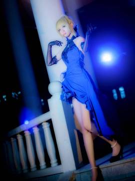 《FateGrand Order》extella saber礼服 C O S P L A Y_阿尔托利亚·潘德拉贡♡吾王saber♡蓝礼服设定集ver. (11)