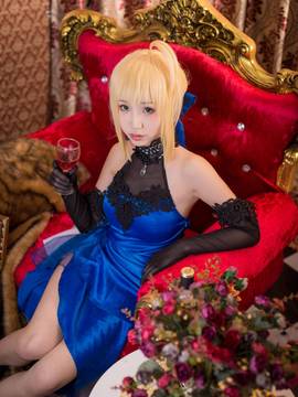 《FateGrand Order》extella saber礼服 C O S P L A Y_FateExtrella saber 蓝礼服 (2)