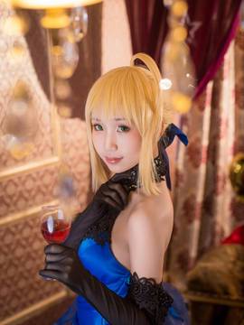 《FateGrand Order》extella saber礼服 C O S P L A Y_FateExtrella saber 蓝礼服 (5)