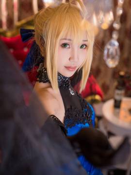 《FateGrand Order》extella saber礼服 C O S P L A Y_FateExtrella saber 蓝礼服 (8)