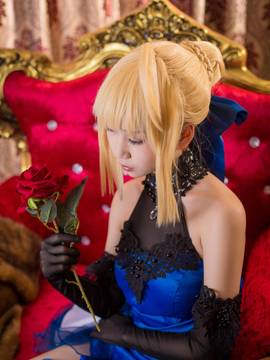 《FateGrand Order》extella saber礼服 C O S P L A Y_FateExtrella saber 蓝礼服 (9)