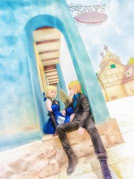 《FateGrand Order》extella saber礼服 C O S P L A Y_双王金剑 (2)