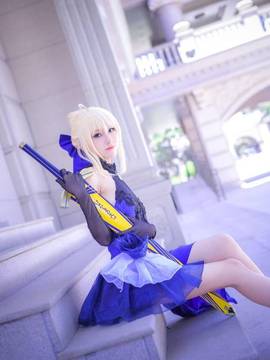 《FateGrand Order》extella saber礼服 C O S P L A Y_双王金剑 (14)