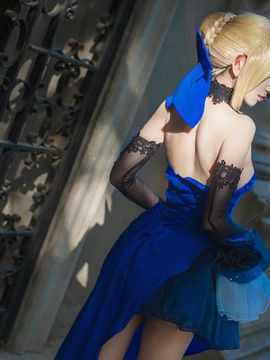 《FateGrand Order》extella saber礼服 C O S P L A Y_FateExtella Saber 蓝礼服 cos (7)