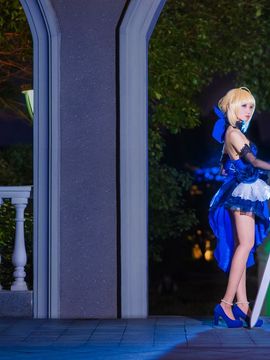 《FateGrand Order》extella saber礼服 C O S P L A Y_FateExtella Saber 蓝礼服 cos (11)