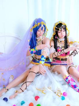 《Love Live!》谬斯舞娘大队 C O S P L A Y_《LOVE LIVE!》矢泽妮可园田海未之舞娘觉醒 (17)