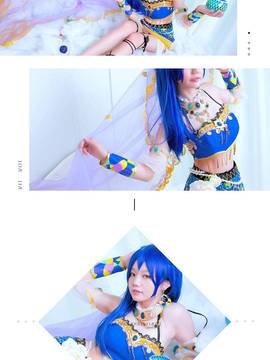 《Love Live!》谬斯舞娘大队 C O S P L A Y_《LOVE LIVE!》矢泽妮可园田海未之舞娘觉醒 (2)