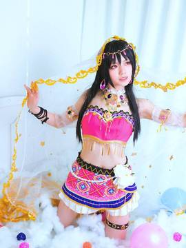 《Love Live!》谬斯舞娘大队 C O S P L A Y_《LOVE LIVE!》矢泽妮可园田海未之舞娘觉醒 (6)