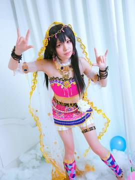 《Love Live!》谬斯舞娘大队 C O S P L A Y_《LOVE LIVE!》矢泽妮可园田海未之舞娘觉醒 (9)