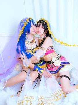 《Love Live!》谬斯舞娘大队 C O S P L A Y_《LOVE LIVE!》矢泽妮可园田海未之舞娘觉醒 (15)