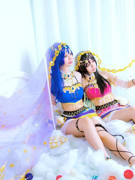 《Love Live!》谬斯舞娘大队 C O S P L A Y_《LOVE LIVE!》矢泽妮可园田海未之舞娘觉醒 (16)