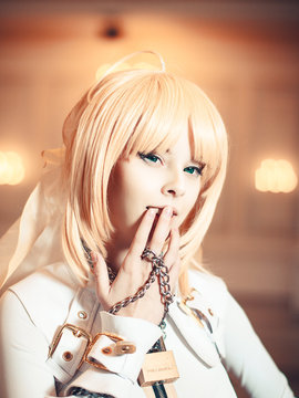 [disharmonica] Saber bride cosplay by Helly von Valentine_003