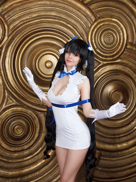 [Disharmonica] DanMachi - Hestia cosplay by Helly von Valentine_003