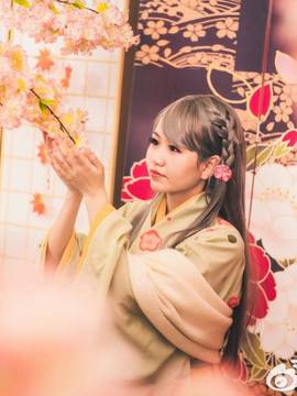 《偶像大师灰姑娘女孩》小早川纱枝和服 C O S P L A Y_0006