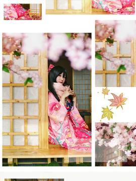 《Love Live！》矢泽妮可可爱粉色浴衣C O S PLAY_0022