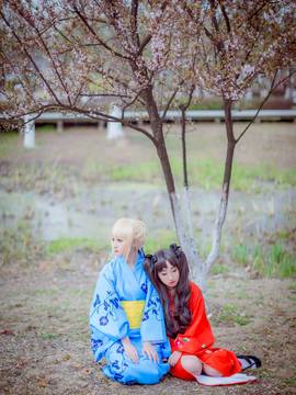 《命运之夜》SABER&远坂凛浴衣Ver. C O S P L A Y_0027