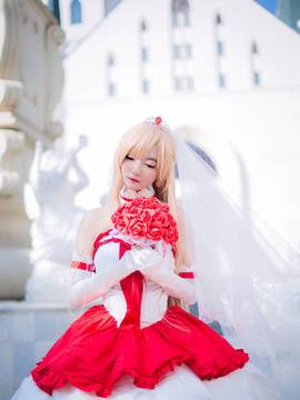 《刀剑神域》亚斯娜失落之歌新娘婚纱_0021