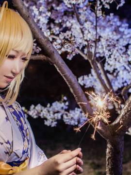 《FateStay Night》SABER和服 C O S P L A Y_“Master，你愿意与我一起赏樱吗？” (8)
