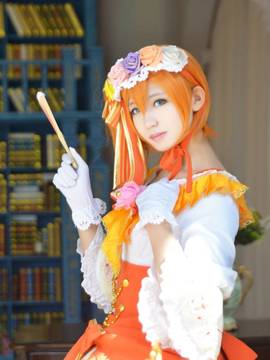 《Love Live! 》穗乃果宫廷礼服舞踏会 C O S P L A Y_lovelive舞踏会觉醒舞会果果 果皇 高坂穗乃果 (9)
