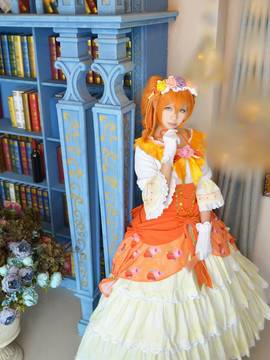 《Love Live! 》穗乃果宫廷礼服舞踏会 C O S P L A Y_lovelive舞踏会觉醒舞会果果 果皇 高坂穗乃果 (1)