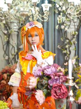 《Love Live! 》穗乃果宫廷礼服舞踏会 C O S P L A Y_lovelive舞踏会觉醒舞会果果 果皇 高坂穗乃果 (2)