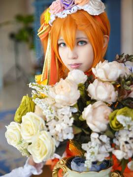 《Love Live! 》穗乃果宫廷礼服舞踏会 C O S P L A Y_lovelive舞踏会觉醒舞会果果 果皇 高坂穗乃果 (5)