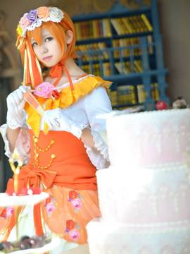 《Love Live! 》穗乃果宫廷礼服舞踏会 C O S P L A Y_lovelive舞踏会觉醒舞会果果 果皇 高坂穗乃果 (8)
