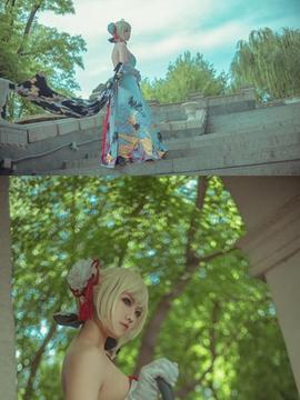 《Fate Grand Order》月刊特典saber&nbsp;&nbsp;C O S P L A Y_saber仙鹤礼服 (17)