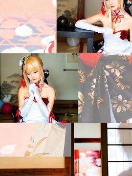 《Fate Grand Order》月刊特典saber&nbsp;&nbsp;C O S P L A Y_Saber仙鹤礼服 (2)