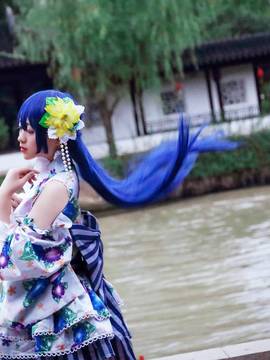 《lovelive！》田园海未觉醒浴衣C O S P L A Y_0000