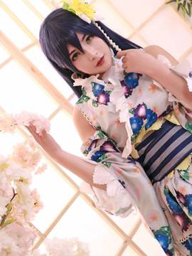 《lovelive！》田园海未觉醒浴衣C O S P L A Y_0013
