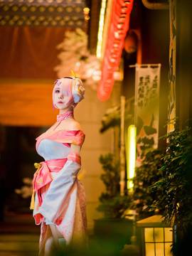 《Re从零开始的异世界生活》拉姆蕾姆祭典和服 C O S P L A Y_拉姆蕾姆祭典和服 (5)