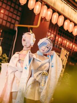 《Re从零开始的异世界生活》拉姆蕾姆祭典和服 C O S P L A Y_拉姆蕾姆祭典和服 (7)