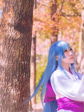 《Re从零开始的异世界生活》长发蕾姆和服 C O S P L A Y_0001