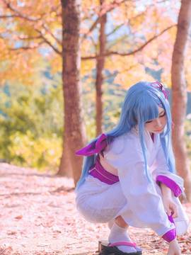 《Re从零开始的异世界生活》长发蕾姆和服 C O S P L A Y_0002